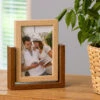 Shudehill Two Tone Wood 4x6 Rotating Portrait Photo Frame -Home Furnishings Store joe davies 332260 shudehill two tone wood 4x6 portrait photo frame lifestyle 1