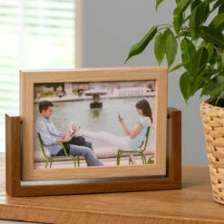 Shudehill Two Tone Wood 7x4 Rotating Landscape Photo Frame