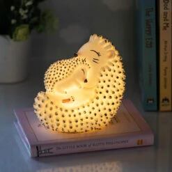 House Of Disaster LED Rechargeable Hedgehog And Baby Mini Lamp