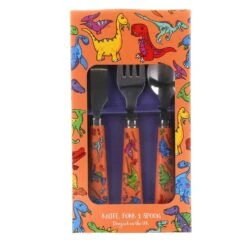 Leonardo's Little Stars Dinosaurs Cutlery Set -Home Furnishings Store leonardos little stars lp42489 dinosaurs cutlery set 2