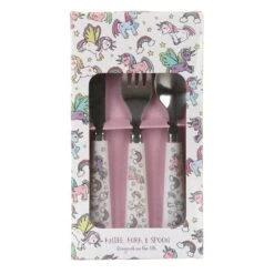 Leonardo's Little Stars Unicorns Cutlery Set -Home Furnishings Store leonardos little stars lp42496 unicorns cutlery set 2