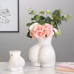 Desire White Body Derriere Wax Melt Warmer -Home Furnishings Store lesser and pavey lp48104 white derriere vase lifestyle