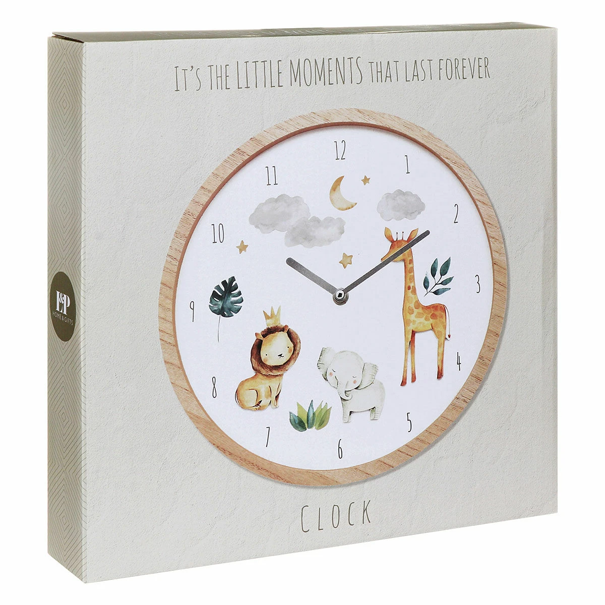 Little Moments Safari 30cm Wall Clock 4 Little Moments Safari 30cm Wall Clock - Image 2