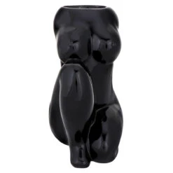 Desire Black Kneeling Body Vase -Home Furnishings Store lesser pavey lp48645 desire black kneeling body vase 01desire body art 02