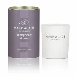 Marmalade Of London Pomegranate & Pear 70g Votive Glass Soy Candle