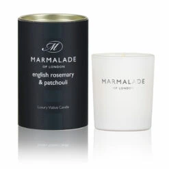 Marmalade Of London English Rosemary & Patchouli 70g Votive Glass Soy Candle