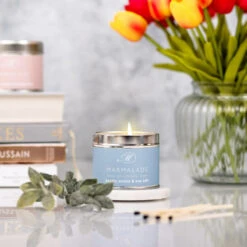 Marmalade Of London Pacific Orchid & Sea Salt 210g Tin Soy Candle -Home Furnishings Store marmalade of london 11647 pacific orchid sea salt 210g tin soy candle lifestyle 3