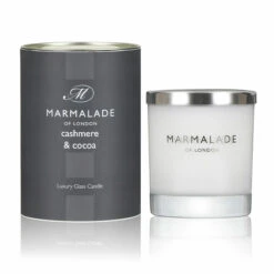 Marmalade Of London Cashmere & Cocoa 230g Luxury Glass Soy Candle