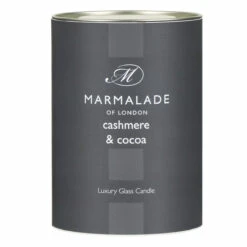Marmalade Of London Cashmere & Cocoa 230g Luxury Glass Soy Candle -Home Furnishings Store marmalade of london 12125 cashmere cocoa 230g luxury glass candle 4