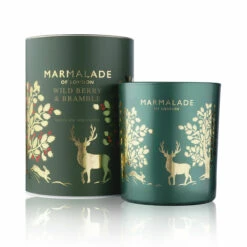 Marmalade Of London Wild Berry & Bramble 230g Luxury Glass Soy Christmas Candle