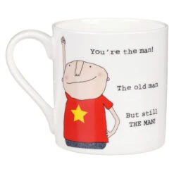 Rosie Made A Thing You’re The Man Mug -Home Furnishings Store mclaggan rosie made a thing qrh34 youre the man mug 02
