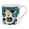 Orla Kiely Dee Dee Teal Large Mug -Home Furnishings Store mclaggan smith orla kiely msqok170 dee dee teal large mug 01