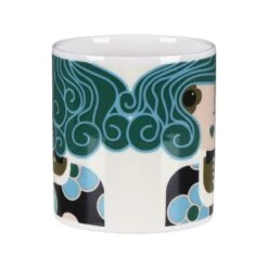 Orla Kiely Dee Dee Teal Large Mug -Home Furnishings Store mclaggan smith orla kiely msqok170 dee dee teal large mug 02