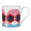 Orla Kiely Red And Blue Lola Standard Mug -Home Furnishings Store mclaggan smith orla kiely ok142 red and blue lola small mug 1