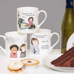 Rosie Made A Thing ‘Except Wine’ Mug -Home Furnishings Store mclaggan smith rosie made a thing lifestyle 6 2