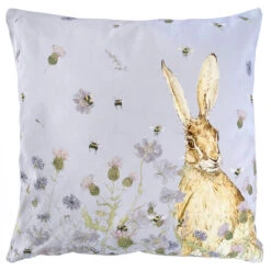 Mosney Mill Hare & Wildflowers Cushion