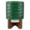 Orla Kiely Sixties Stem Jade Ceramic Plant Pot -Home Furnishings Store ok643 orla kiely ceramic plant pot sixties stem jade 01 1