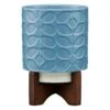 Orla Kiely Sixties Stem Sky Ceramic Plant Pot -Home Furnishings Store ok644 orla kiely ceramic plant pot sixties stem sky 01 1