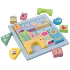 Orange Tree Toys Spring Garden Block Puzzle