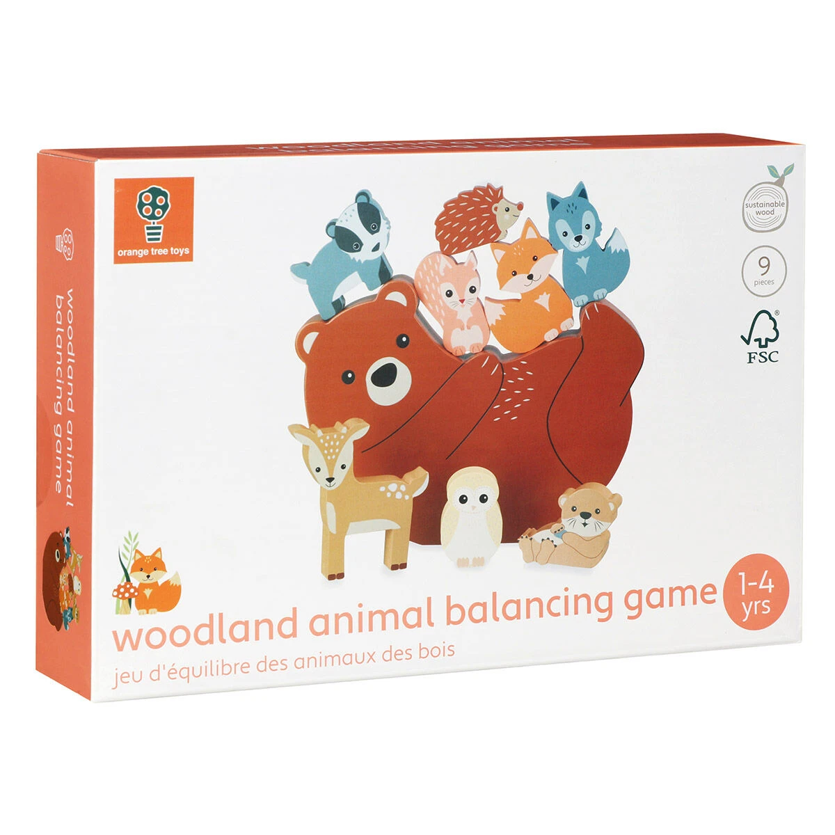 Orange Tree Toys Woodland Balancing Animals 5 Orange Tree Toys Woodland Balancing Animals - Image 3