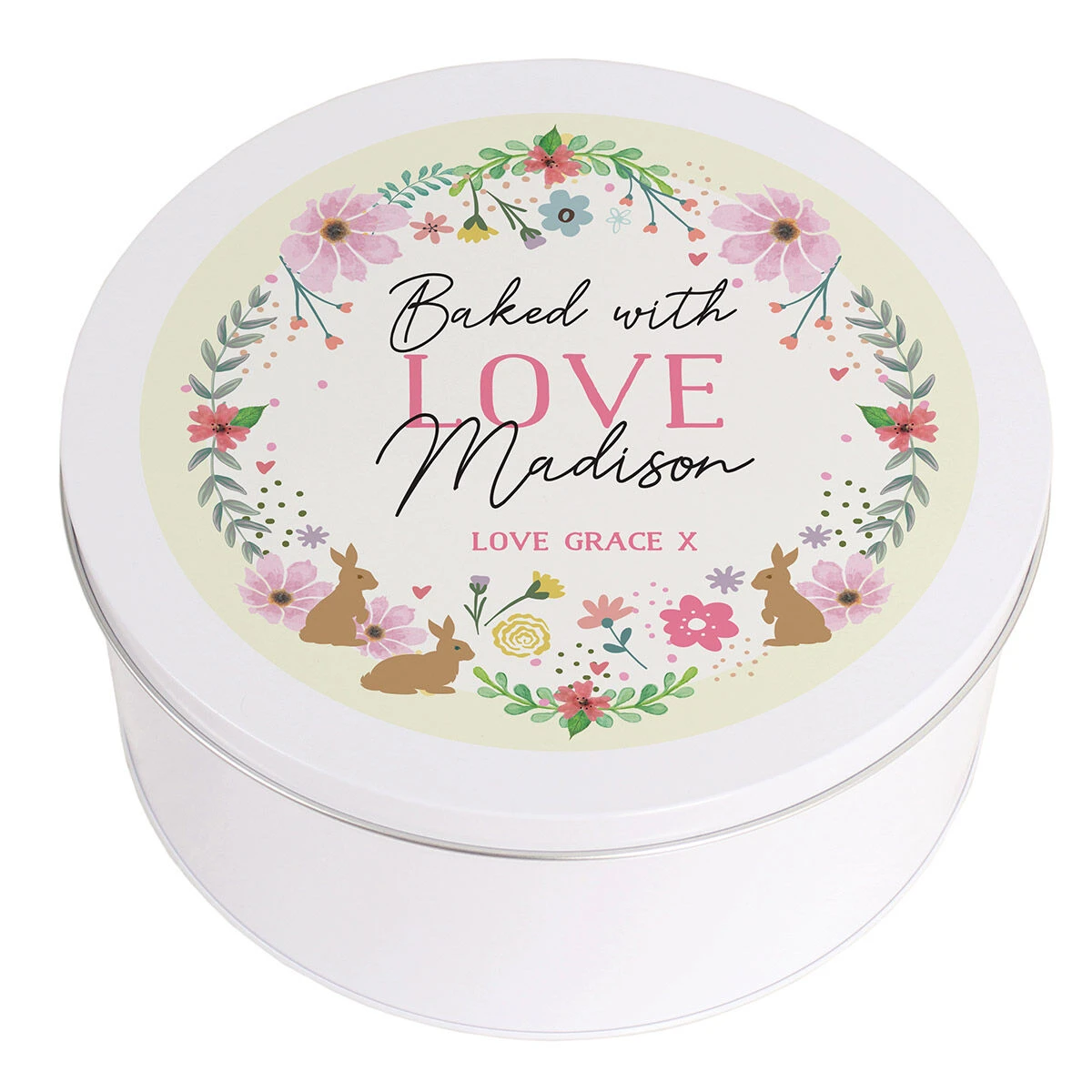 Personalised Springtime Cake Tin 5 Personalised Springtime Cake Tin - Image 3
