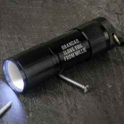Personalised ‘Free Text’ Mini LED Torch -Home Furnishings Store p0104m89 2