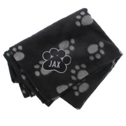 Personalised Dog Paw Print Fleece Blanket -Home Furnishings Store p011003 2