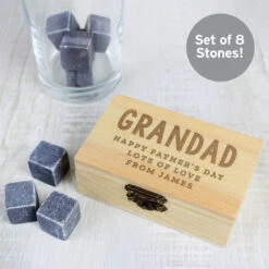 Drink Cooling Stones In Personalised Presentation Box -Home Furnishings Store p0111d14 personalised free text cooling stones 1