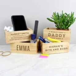 Personalised Name Mini Wooden Crate -Home Furnishings Store p0111d21 personalised name only mini wooden crate 5