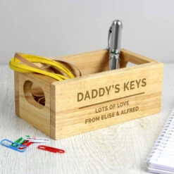 Personalised Name & Message Mini Wooden Crate -Home Furnishings Store p0111d23 personalised free text mini wooden crate 3