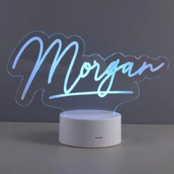 Personalised Free Text LED Colour Changing Desk Night Light -Home Furnishings Store p0113a08 personalised free text led colour changing desk night light 6
