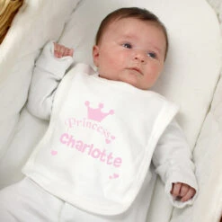 Personalised Princess Baby Bib