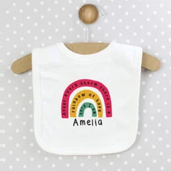 Personalised Rainbow Bib -Home Furnishings Store p0710k29
