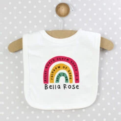 Personalised Rainbow Bib