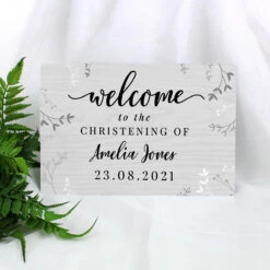 Personalised Welcome Metal Sign -Home Furnishings Store p0804a64 personalised welcome metal sign 3
