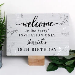Personalised Welcome Metal Sign -Home Furnishings Store p0804a64 personalised welcome metal sign 5