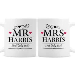 Personalised Mr & Mrs Mug Set -Home Furnishings Store p0805b38 1