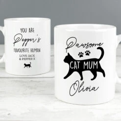 Personalised ‘Pawsome Cat Mum’ Mug -Home Furnishings Store p0805l41
