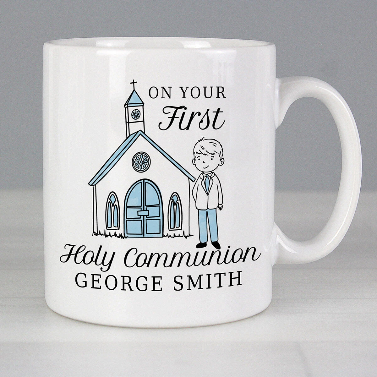 Personalised Boys First Holy Communion Mug 3 Personalised Boys First Holy Communion Mug