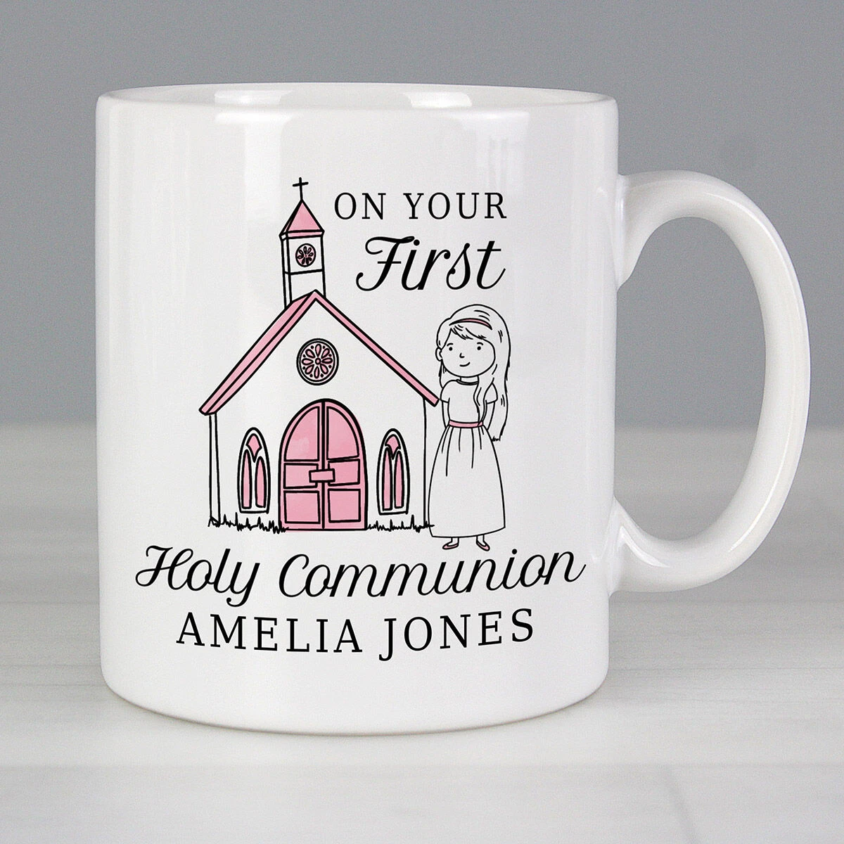 Personalised Girls First Holy Communion Mug 3 Personalised Girls First Holy Communion Mug