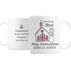 Personalised Girls First Holy Communion Mug 8 Personalised Girls First Holy Communion Mug -Home Furnishings Store p0805l97pmc personalised girls first holy communion mug 2