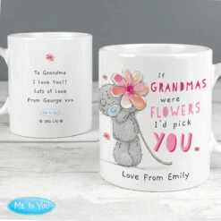 Me To You Personalised If Were Flowers Mug -Home Furnishings Store p0805m55 personalise me to you if were flowers mug 3