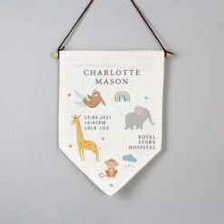 Personalised ‘Zoo’ Hanging Banner -Home Furnishings Store p0810a01 2