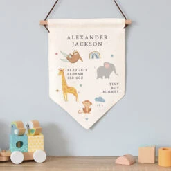 Personalised ‘Zoo’ Hanging Banner -Home Furnishings Store p0810a01 3
