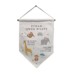 Personalised ‘Zoo’ Hanging Banner -Home Furnishings Store p0810a01 4