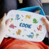 Personalised Dinosaur ‘Name Only’ Blue Lunch Box -Home Furnishings Store p0813b70 1