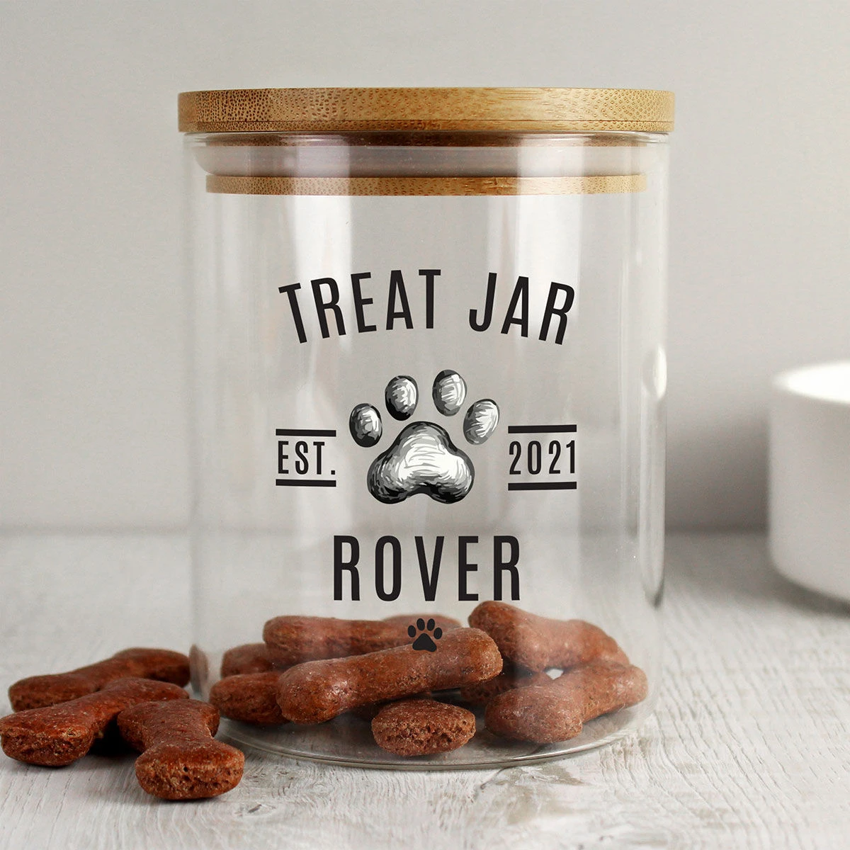 Personalised Pet Treats Jar 3 Personalised Pet Treats Jar
