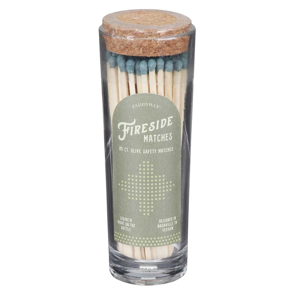 Paddywax Fireside 85 Tall Safety Matches Olive Green 3 Paddywax Fireside 85 Tall Safety Matches Olive Green