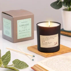 Paddywax Library 170g Charlotte Bronte Boxed Soy Candle 7 Paddywax Library 170g Charlotte Bronte Boxed Soy Candle -Home Furnishings Store paddywax gl14eu library candle lifestyle