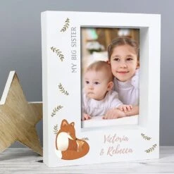 Personalised Mummy And Me Fox 5 X 7 Box Photo Frame -Home Furnishings Store personalised memento company p100491 fox box frame 3